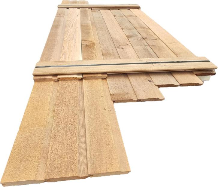 3.63 m2 Red Cedar rabat fijnbezaagd - nr: HP247, Tuin en Terras, Palen, Balken en Planken, Nieuw, Planken, 250 cm of meer, Ophalen