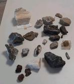 Setje mineralen met o.a. satijnspaat, puimsteen vulkaansteen, Ophalen of Verzenden