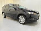 Ford Focus Wagon 1.8 Flexifuel Titanium (bj 2009), Zwart, Stationwagon, Handgeschakeld, 1798 cc