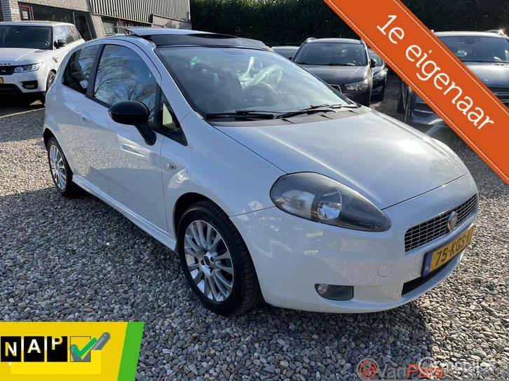 Fiat Grande Punto 1.4 NeroBianco,Panoramak-dak,1e eigenaar, Auto's, Fiat, Bedrijf, Te koop, Grande Punto, ABS, Airbags, Airconditioning