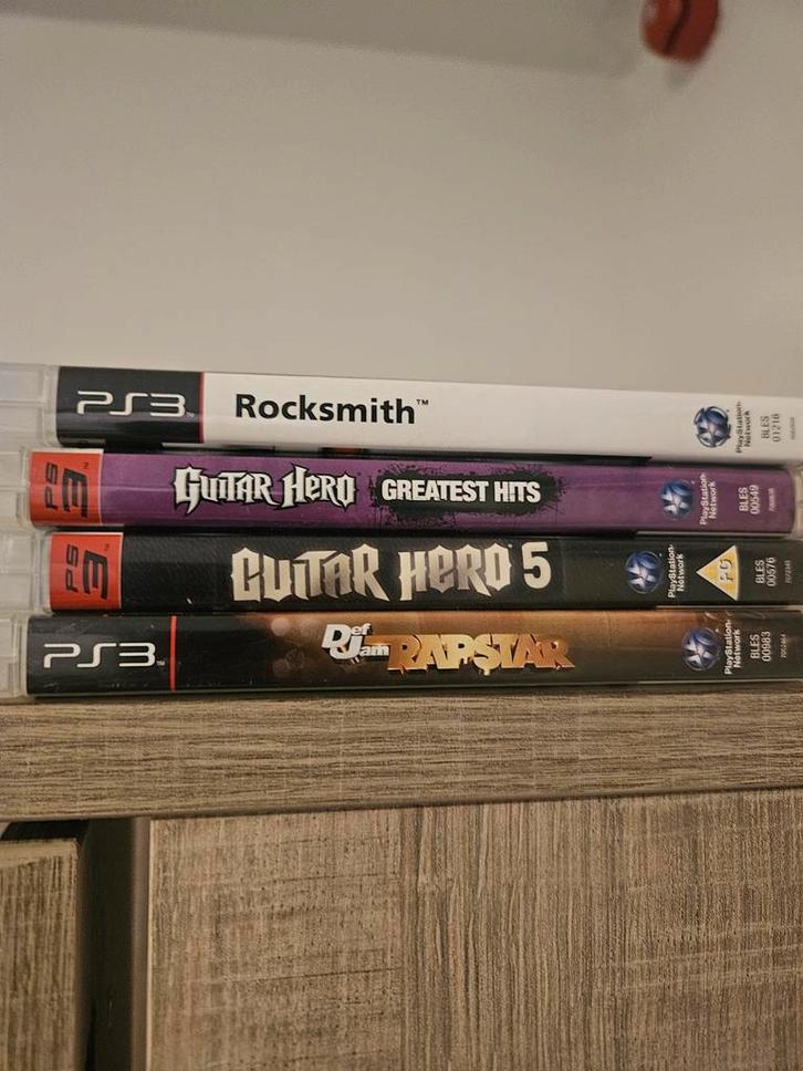 PS3 Games: Rocksmith, Guitar Hero, DJ Hero, Spelcomputers en Games, Games | Overige, Gebruikt, Muziek, 1 speler, Vanaf 12 jaar