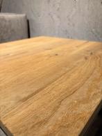 Hoektafel showroommodel vierkant 60x60 cm - warm eiken, Huis en Inrichting, Tafels | Bijzettafels, Ophalen of Verzenden, Zo goed als nieuw