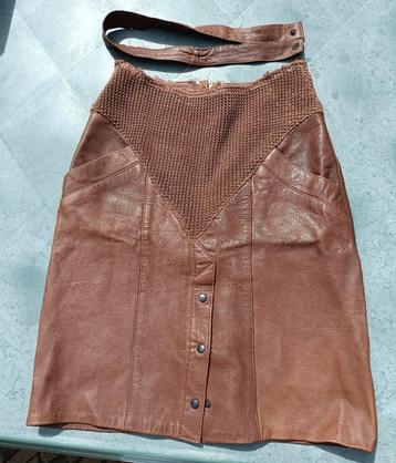 Vintage leren rok PRINCE DE CUIRE maat 40 (N39) beschikbaar voor biedingen