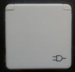 GIRA 18437 stopcontact met deksel creme wit, Ophalen of Verzenden, Nieuw, Stopcontact
