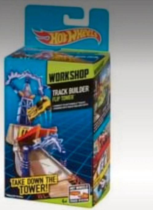 Hot Wheels Track Builder Flip Tower / Take Down the Tower, Kinderen en Baby's, Speelgoed | Racebanen, Zo goed als nieuw, Hot Wheels