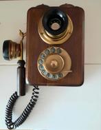 Vintage Analoge Telefoon - Hout/Messing - Jaren 70/80, Telecommunicatie, Vaste telefoons | Niet Draadloos, Ophalen of Verzenden