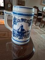Delfts Blauw Bierpul met Zeilschip, Antiek en Kunst, Antiek | Keramiek en Aardewerk, Ophalen
