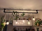Industriële steigerbuis hanglamp 5 fittingen uniek!, Ophalen, Gebruikt, 50 tot 75 cm, Metaal