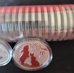 22 x 1 oz zilveren munten Rabbit Lunar III.  VIP, Ophalen of Verzenden, Overige landen