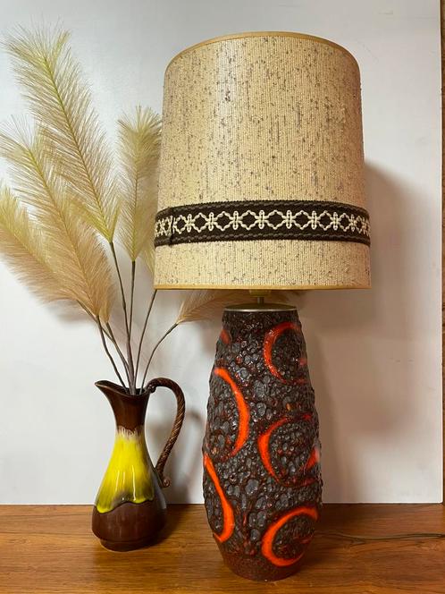 Fat lava vintage jaren 70, Huis en Inrichting, Lampen | Tafellampen, Gebruikt, Minder dan 50 cm, Ophalen