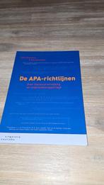 9789046907283 De APA richtlijnen: over literatuurverwijzing, Ophalen of Verzenden, Nieuw, HBO