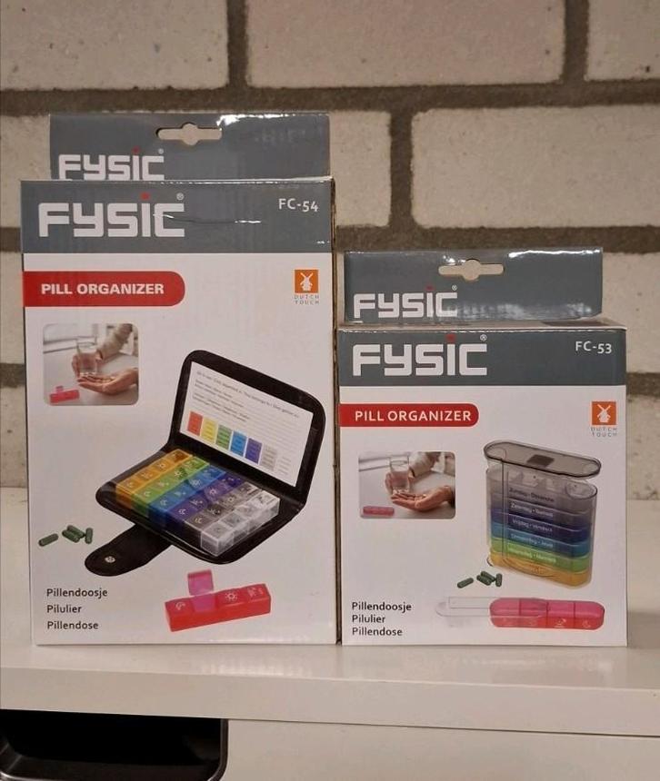 2x Fysic pillendoos – FC-53 en FC-54 – nieuw in doos, Sport en Fitness, Gezondheidsproducten en Wellness, Zo goed als nieuw, Overige typen