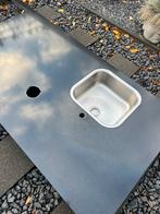 Keukenblad & keukeneiland maat 250 x 93 graniet zwart, Huis en Inrichting, Keuken | Keukenelementen, Ophalen, Zwart, Zo goed als nieuw