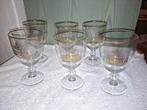 6 kristallen glazen gouden Carolus, nieuwstaat, Ophalen of Verzenden, Nieuw, Glas of Glazen, Overige merken