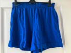 Nieuw=felblauwe korte broek =Hema/M linnen, Kleding | Dames, Broeken en Pantalons, Maat 38/40 (M), Kort, Blauw, Nieuw
