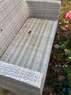 Wicker Loungeset grijs., Tuin en Terras, Tuinsets en Loungesets, Ophalen, 5 zitplaatsen, Gebruikt, Loungeset