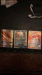 Pokemon kaarten 3 stuks, Hobby en Vrije tijd, Ophalen of Verzenden, Zo goed als nieuw, Meerdere kaarten, Foil