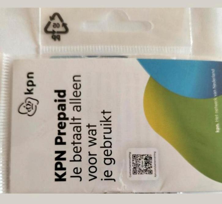 KPN Prepaid Simkaart - Nieuw! 50 stuks nieuw geseald, Telecommunicatie, Prepaidkaarten en Simkaarten, Nieuw, Prepaidkaart, KPN