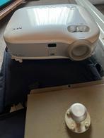 Beamer met scherm 2x2m en plafondsteun - Gebruikt, Ophalen, NEC, Overige resoluties, Gebruikt
