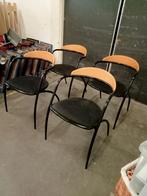 4x Effezeta stoelen, Huis en Inrichting, Stoelen, Ophalen, Gebruikt, Zwart, Vier