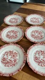 <Setmann Weiden Theresa rood 6xOntbijtbordjes>, Ophalen of Verzenden