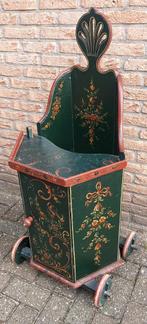 Antieke Hindelopen Kinderstoel, Ophalen, Gebruikt, 45 tot 65 cm, 70 cm of meer