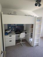 Ikea hoogslaper met bureau en kast., Huis en Inrichting, Ophalen, Gebruikt, Eenpersoons, 200 cm