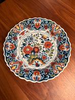 Delfts Blauw Wandbord Bloemmotief 30cm, Ophalen