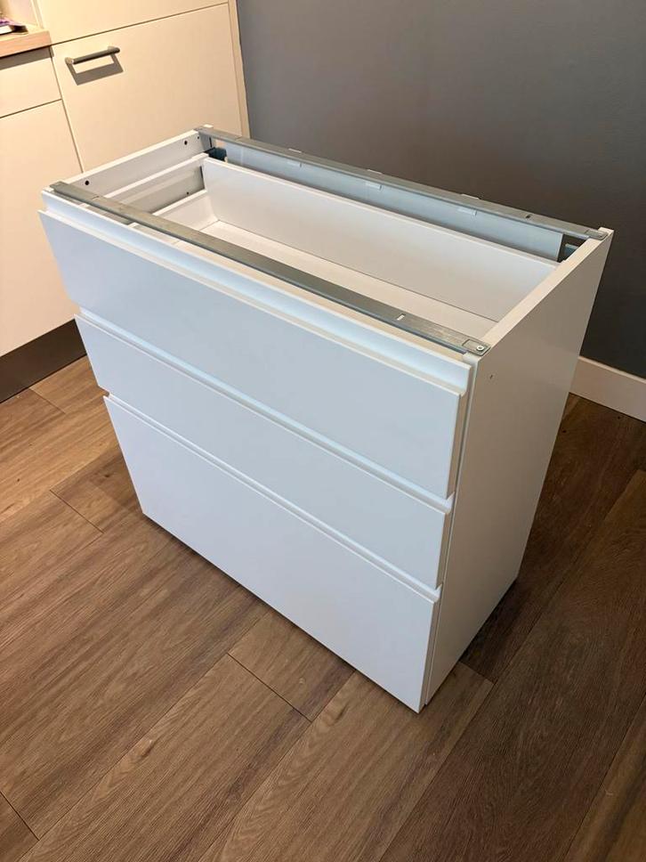 IKEA Metod Keukenkast 80x37x80 met Voxtorp lades, Huis en Inrichting, Keuken | Keukenelementen, Zo goed als nieuw, Minder dan 100 cm