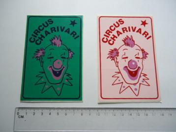 sticker Circus Charivari clown logo retro