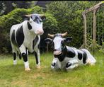 Twee levensgrote polyester koeien blikvangers, Tuin en Terras, Ophalen, Zo goed als nieuw