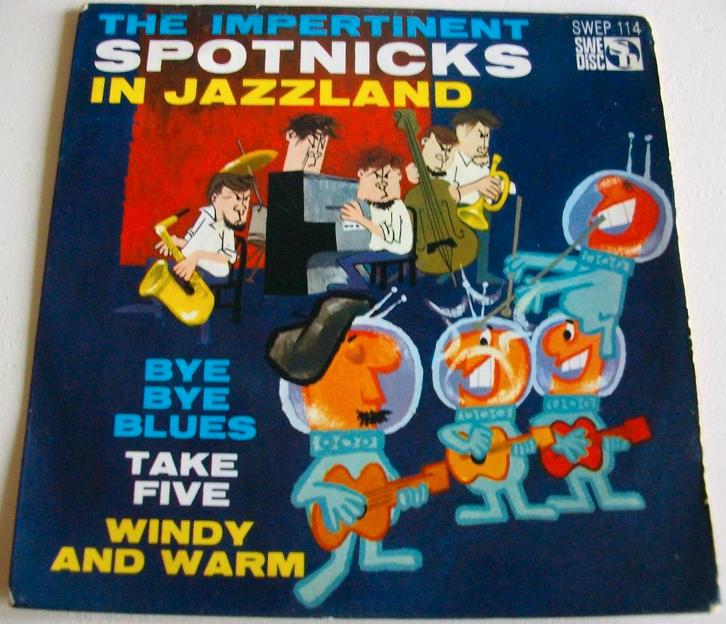 Spotnicks EP Spotnicks in jazzland, Cd's en Dvd's, Vinyl Singles, Zo goed als nieuw, EP, Ophalen of Verzenden