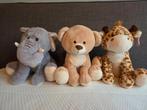 3 XL Knuffels: Olifant, Giraffe, Beer - 40cm, Ophalen of Verzenden, Zo goed als nieuw, Olifant