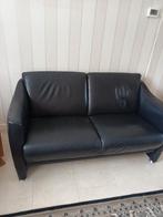 Bank /leren bank, Huis en Inrichting, Banken | Bankstellen, Ophalen, Gebruikt, 150 tot 200 cm, Tweepersoons