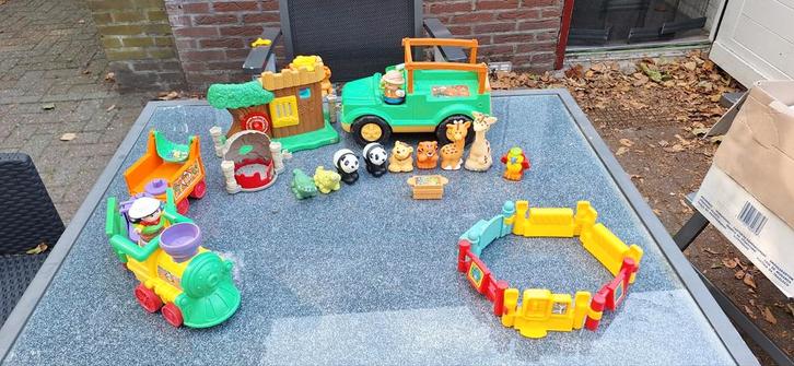 Fisher Price Little People Safari/Dierentuin Set, Kinderen en Baby's, Speelgoed | Fisher-Price, Gebruikt, Speelset, Ophalen of Verzenden