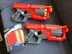2x Nerf n-strike Mega Cycloneshock met extra pijlen, Ophalen of Verzenden, Zo goed als nieuw