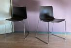 Arper Catifa 46 stoelen 5 stk., Huis en Inrichting, Ophalen, Gebruikt, Zwart, Metaal