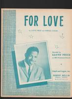 BLADMUZIEK  //  LLOYD  PRICE  --  FOR  LOVE, Verzenden, Overige formaten, Overige typen, Pop