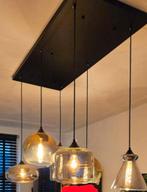 Super mooie hanglamp met Smoke glass ZGAN, Huis en Inrichting, Lampen | Hanglampen, Ophalen of Verzenden, Zo goed als nieuw, Minder dan 50 cm