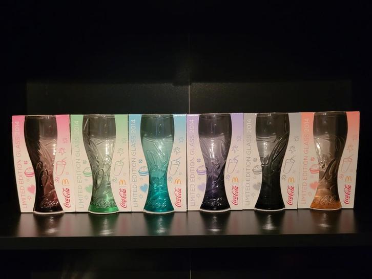 Coca-Cola McDonald's Glazen 2014 - Complete Set, Verzamelen, Glas en Borrelglaasjes, Nieuw, Frisdrankglas, Ophalen