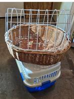 Fietsmand/Hondenmand met stuurbevestiging, Gebruikt, Onbekend, Stuurbevestiging, Ophalen of Verzenden