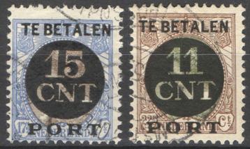 Nederland Postpakketverrekenzegel 1A/2A gestempeld 1924