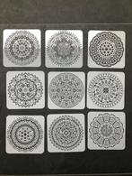 Mandala sjabloon stencil set van 9 stuks mandala sjabloon, Hobby en Vrije tijd, Schilderen, Verburgt Vintage, Overige typen, Nieuw