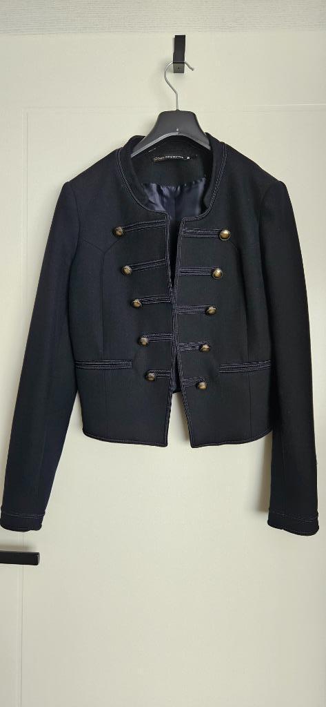 Militairy jacket navy blue, Kleding | Dames, Jasjes, Kostuums en Pakken, Zo goed als nieuw, Jasje, Maat 38/40 (M), Blauw, Ophalen of Verzenden