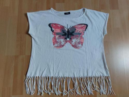 T-shirt *vlinder*, Kinderen en Baby's, Kinderkleding | Maat 170, Gebruikt, Meisje, Shirt of Longsleeve, Ophalen of Verzenden
