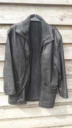 LEREN HEREN JAS XL, Kleding | Heren, Ophalen of Verzenden, Zo goed als nieuw, Maat 56/58 (XL), Bruin