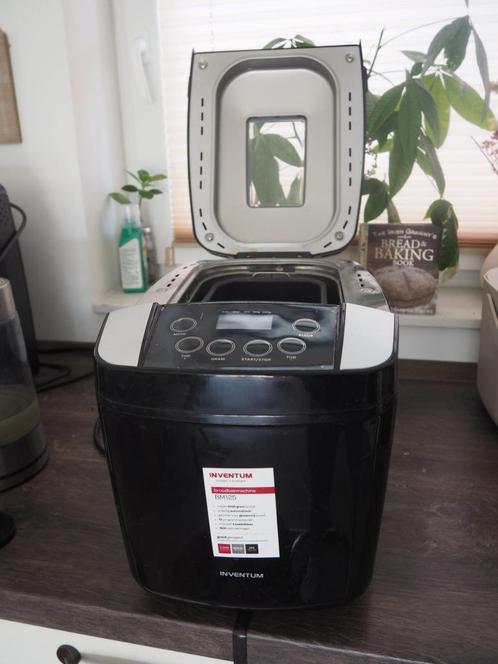 Inventum BM125 broodmachine, Witgoed en Apparatuur, Broodbakmachines, Gebruikt, Met timer, 800 tot 1200 gram deeg, Kijkvenster