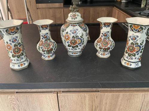 Delft Polychroom Handwerk Vaas, Antiek en Kunst, Antiek | Vazen, Ophalen of Verzenden