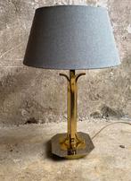 Neuhaus messing schemerlamp , jaren 80 hotel chic, Gebruikt, Ophalen of Verzenden, Metaal, 50 tot 75 cm