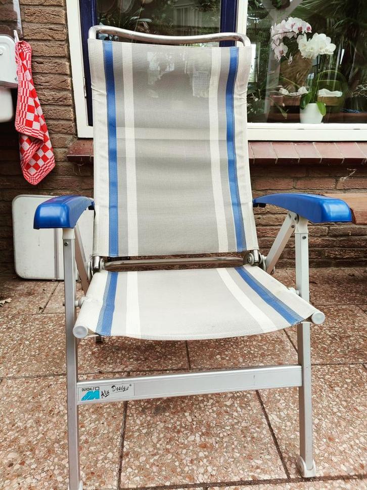 Campingstoel - Dukdalf Alu Design, Tuin en Terras, Tuinstoelen, Gebruikt, Aluminium, Inklapbaar, Ophalen